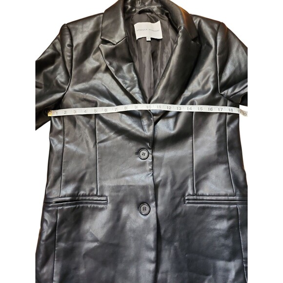 Rebecca Minkoff Everyday Capsule Vegan Leather Jacket Womens S Timeless Classic - Picture 7 of 9